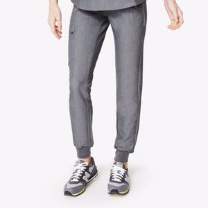 Figs Zamora Jogger Gray Scrub Pants Women's Medium Petite EUC